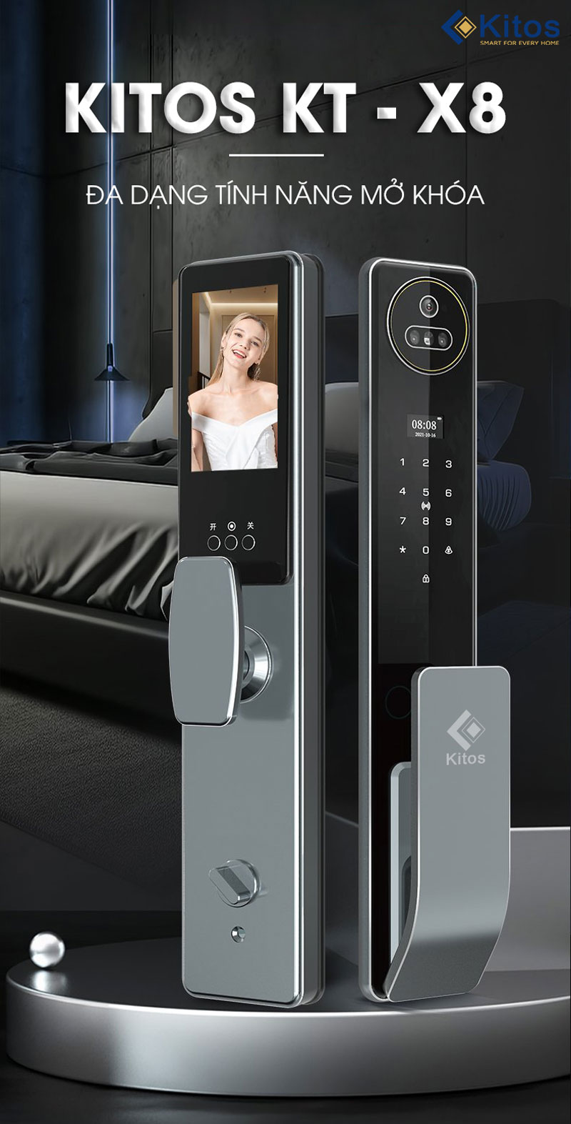 Khóa thông minh kitoss x8 face id